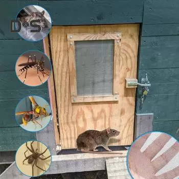 4 шт. широко применяемая вентиляционная сетка, высокопрочная универсальная квадратная проволочная сетка с отверстиями 1 мм 4pcs