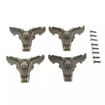 4 шт. шкатулка для украшений в форме лап тигра из цинкового сплава, прочная, устойчивая к ржавчине, коррозионно-стойкая, винтажная
