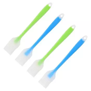 4 шт., силиконовая щетка для соуса для барбекю на открытом воздухе, кухонные принадлежности, растительное масло для домашнего барбекю, силикагель для поливки выпечки