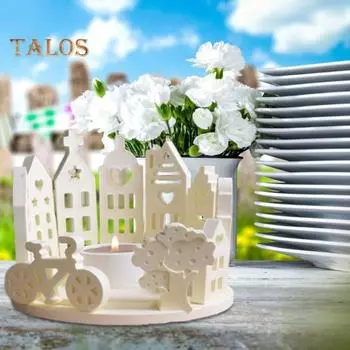 4 шт. силиконовые формы для дома набор форм для литья эпоксидной смолы восковая штукатурка пасхальный кролик велосипед дерево подсвечник DIY поделки подарки Sets