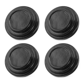4 шт. Силиконовые накладки на двери автомобиля, амортизирующие бесшумные коврики, защитные наклейки от столкновений, прокладки для бамперов, автомобильные аксессуары 4pcs чёрный
