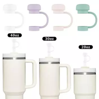 4 шт., силиконовые соломенные колпачки, 10 мм, соломенный пылезащитный чехол для спортивной бутылки, однотонные соломенные топперы для стаканов, пылезащитные и герметичные соломинки для питья