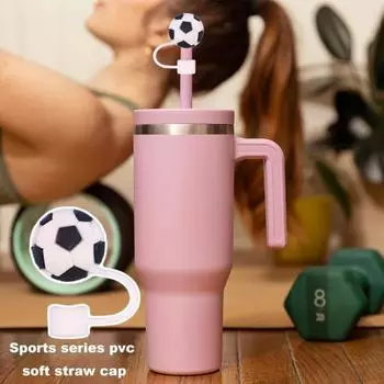 4 шт. силиконовые соломенные колпачки 10 мм пыленепроницаемые герметичные многоразовые футбольные бутылки для пищевых продуктов соломенные пылезащитные стаканы стаканы соломенные топперы соломинка 4pcs A