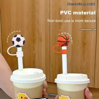 4 шт. силиконовые соломенные колпачки 10 мм пыленепроницаемые герметичные многоразовые футбольные бутылки для пищевых продуктов соломенные пылезащитные стаканы стаканы соломенные топперы соломинка 4pcs D