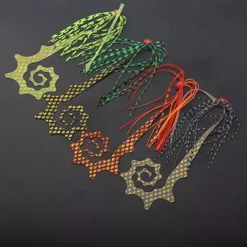 4 шт., силиконовые юбки в виде кальмара, спиннербейт с морской водой, трейлер, резиновый слайдер, джиг-приманки, юбка для рыбалки, осьминога, стример для щуки OB1-4PCS