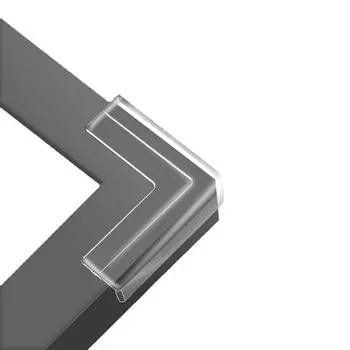 4 шт. силиконовые защитные уголки для мебели, алюминиевые уголки