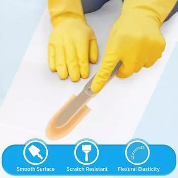 4 шт. силиконовых инструментов для заделки швов, скребки для клея, удобная ручка, многоразовый инструмент для удаления замазки в ванной, инструмент для отделки герметиком