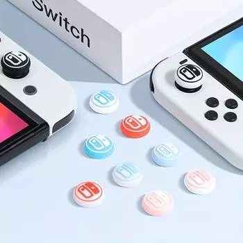 4 шт., силиконовый колпачок для ручки Nintendo Switch Joycon, защитный колпачок для ручки Rocker, защитный колпачок для открытой клавиши, противоскользящий защитный чехол