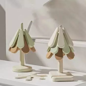 4 шт. силиконовый коврик для посуды изоляционная прокладка в форме дерева подставка под чайник горячие горшки Хэллоуин салфетки стол подарок L