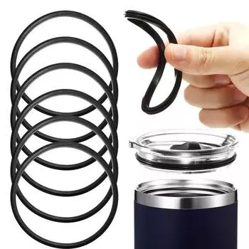 4 шт. силиконовый уплотнитель для бутылки с водой, пылезащитное уплотнительное кольцо для стакана с водой, уплотнительная прокладка для крышки дорожного стакана объемом 16/20 унций чёрный