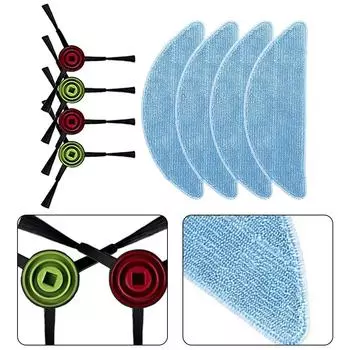 4 шт., синие тряпки для швабры, запасные части, вакуумные детали B