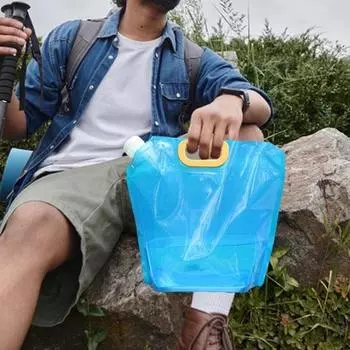 4 шт. Складная сумка для воды для активного отдыха, герметичная, 10 л, большая емкость 4pcs чистый