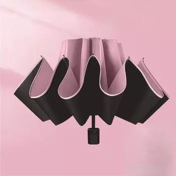 4 шт. складной автоматический зонт с 8 костями для мужчин, большой двойной зонт для женщин, защита от солнца и солнца, защита от солнца, защита от ультрафиолетового излучения, солнечный зонт для защиты от солнца чёрный