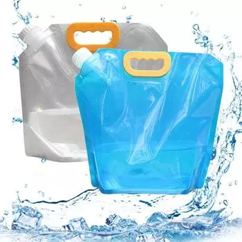 4 шт. складной мешок для воды для активного отдыха герметичный легкий 10 л большой емкости многофункциональный 4pcs чистый