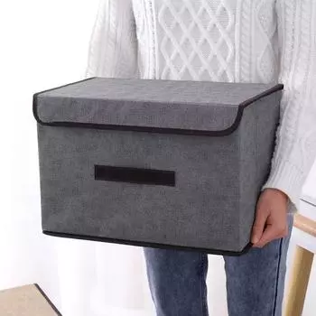 4 шт. складной ящик для хранения ткани пылезащитный ящик для хранения с крышкой ящик для хранения одежды ящик для хранения мусора