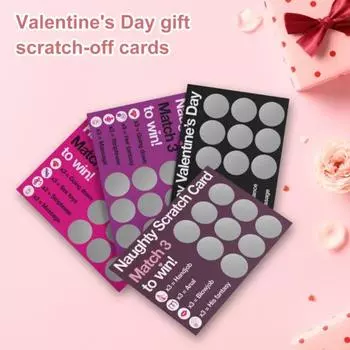 4 шт. Скретч-карты для пар Скретч-карты для пар Дата Вызовы между парами Спальня Плакат Годовщина День святого Валентина Подарок для него для нее 1 Set