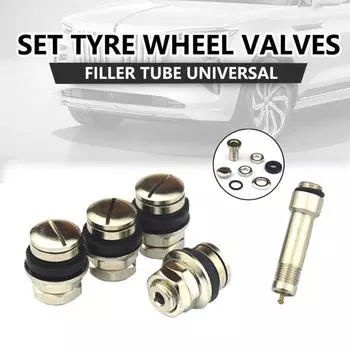 4 шт. скрытых металлических болта для скрытого монтажа автомобильных шин, стержни вентилей шин с колпачками, невидимые стержни вентилей шин, аксессуары для модификации шин CHINA
