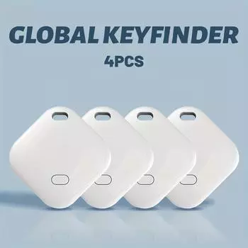 4 шт. смарт-бирки для поиска ключей и багажа, совместимые с Find My IOS. Беспроводной трекер для ключей, багажа, кошельков, сумок, чемоданов и многого другого! 4pcs