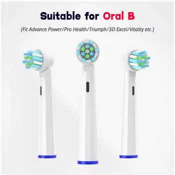 4 шт. сменная головка электрической зубной щетки для Oral B Sensitive щетки щетина независимая вакуумная упаковка голубой люпин