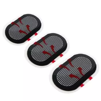 4 шт. сменные тонизирующие подушечки для ремня, гелевые накладки унисекс, клейкие электродные подушечки 9*5cm чёрный