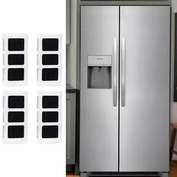 4 шт. сменный фильтр для холодильника, супер мастерство, простая установка, эффективные детали воздушного фильтра с активированным углем белый