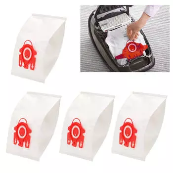 4 шт. сменный мешок для пыли из нетканого материала, подходит для пылесосов серии FJM от Miele