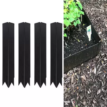 4 шт. соединительные зажимы для ландшафтного дизайна, садовые инструменты, прочные металлические колья под углом 90 градусов для двора