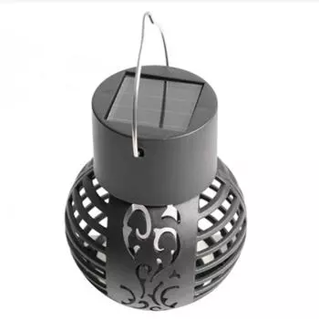 4 шт., солнечные фонари, уличные водонепроницаемые, солнечные подвесные светильники с ручкой, светодиодные садовые фонари для наружного двора, забора из деревьев, патио 4pcs чёрный