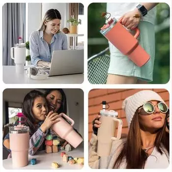 4 шт., соломенная крышка в ковбойской шляпе, крышка для декора чашки, 10 мм, многоразовые соломинки для питья в западном стиле, аксессуары, портативные подарки для детей, сувениры для вечеринок L