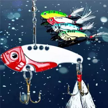 4 шт., спиннерная ложка, приманка для пресноводной и морской рыбалки, приманки и наживки 4PCS