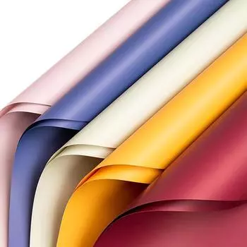 4 шт. сплошной цвет туманная поверхность упаковочная бумага утолщенная водонепроницаемая цветочный букет упаковка 57 * 57 см