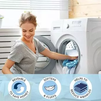 4 шт. Средство для распутывания простыней уменьшает количество складок при стирке простыней и одеял в стиральной машине белый
