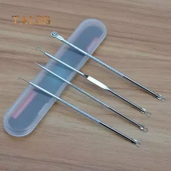 4 шт., средство для удаления черных точек, прыщей, комедонов, акне, средство для удаления кожи, набор инструментов для красоты