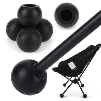 4 шт. стабилизирующие резиновые шариковые ножки, противоскользящие защитные колпачки для ножек стула, амортизирующие чехлы для ножек стула Moon для стула Helinox хаки