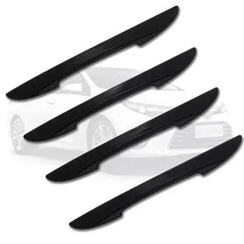 4 шт., Стайлинг автомобиля, защита от столкновений, царапины, универсальные наклейки для украшения автомобиля «сделай сам», наклейки-наклейки чёрный