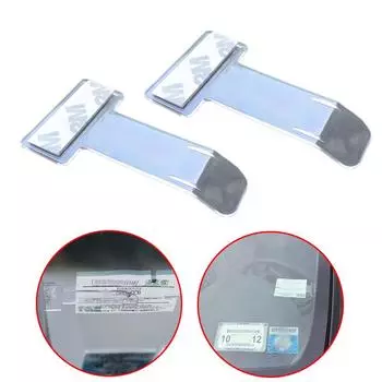 4 шт., Стайлинг автомобиля, зажим для парковочного билета, автозастежка, держатель для купюр, крепление, органайзер, наклейки на лобовое стекло, домашний офис