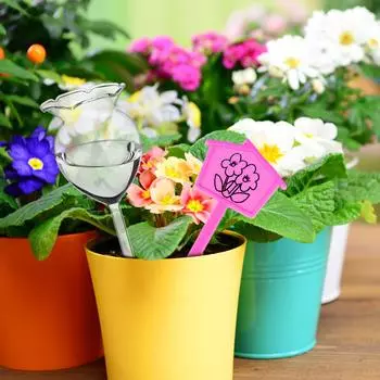 4 шт. стеклянные лампы для полива растений, прозрачное стекло