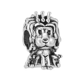 4 шт. Стерлингового Серебра Цвет Циркон Животное Сердце Шарм Бусины Подходит Оригинальный Бренд Браслет Ожерелье Для Женщин Детские Ювелирные Изделия 4pcs