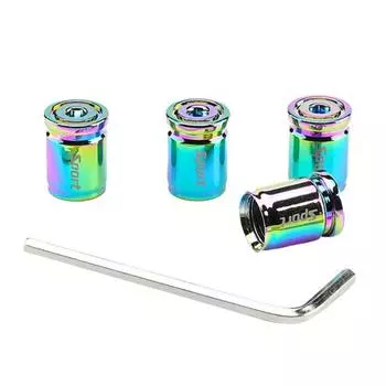 4 шт. стержни клапана для шин, антикоррозийная водонепроницаемая декоративная универсальная шина из сплава разноцветный