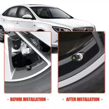 4 шт., стильная буква, колпачок для штока вентиля автомобильной шины, пылезащитный чехол для клапана автомобиля, декоративная крышка, автомобильные внешние аксессуары