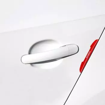 4 шт. стильный автомобиль, простая установка, защита, аксессуары, декор, авто, аварийный барьер красный