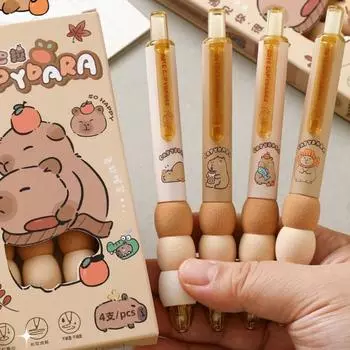 4 шт. стираемые гелевые ручки с наконечником 0,5 мм, выдвижные гелевые ручки для письма и исправления на дому, в школе, офисе 0.5mm фиолетовый