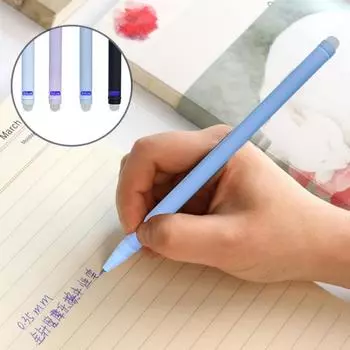 4 шт. стираемые ручки в форме мультяшного кота с насыщенным чернильным объемом, наконечник 0,5 мм, гелевые ручки для домашнего офиса, школьные принадлежности для дома и офиса 4pcs чёрный