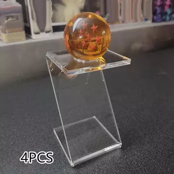 4 шт., стойка для хранения мяча, прозрачный декоративный держатель для бейсбола в форме прозрачного декоративного держателя