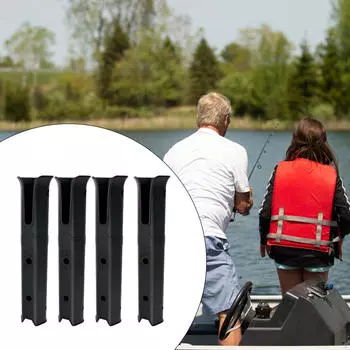 4 шт. стойка для удочки, держатель удочки, кронштейн для подставки для аксессуаров для гаража чёрный