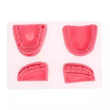 4 шт., стоматологическое моделирование, модель шва полости рта, обучающее оборудование для шва десен