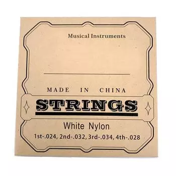 4 шт. струны для укулеле, прозрачный красивый звук, профессиональные нейлоновые струны, замена для 23 дюймов, 26 дюймов укулеле