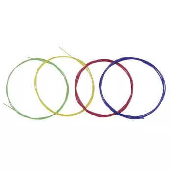 4 шт. струны для укулеле, разноцветные радужные струны для акустической фолк-гитары, классической гитары, разноцветные детали