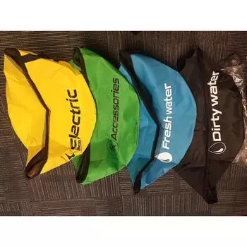 4 шт. Сумка для хранения шланга Водонепроницаемая ткань Оксфорд 600d Сумка для хранения оборудования для кемпинга mixed color