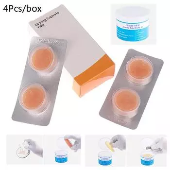 4 шт., сушильные капсулы для слуховых аппаратов, осушитель, сушильный поддон для Bte